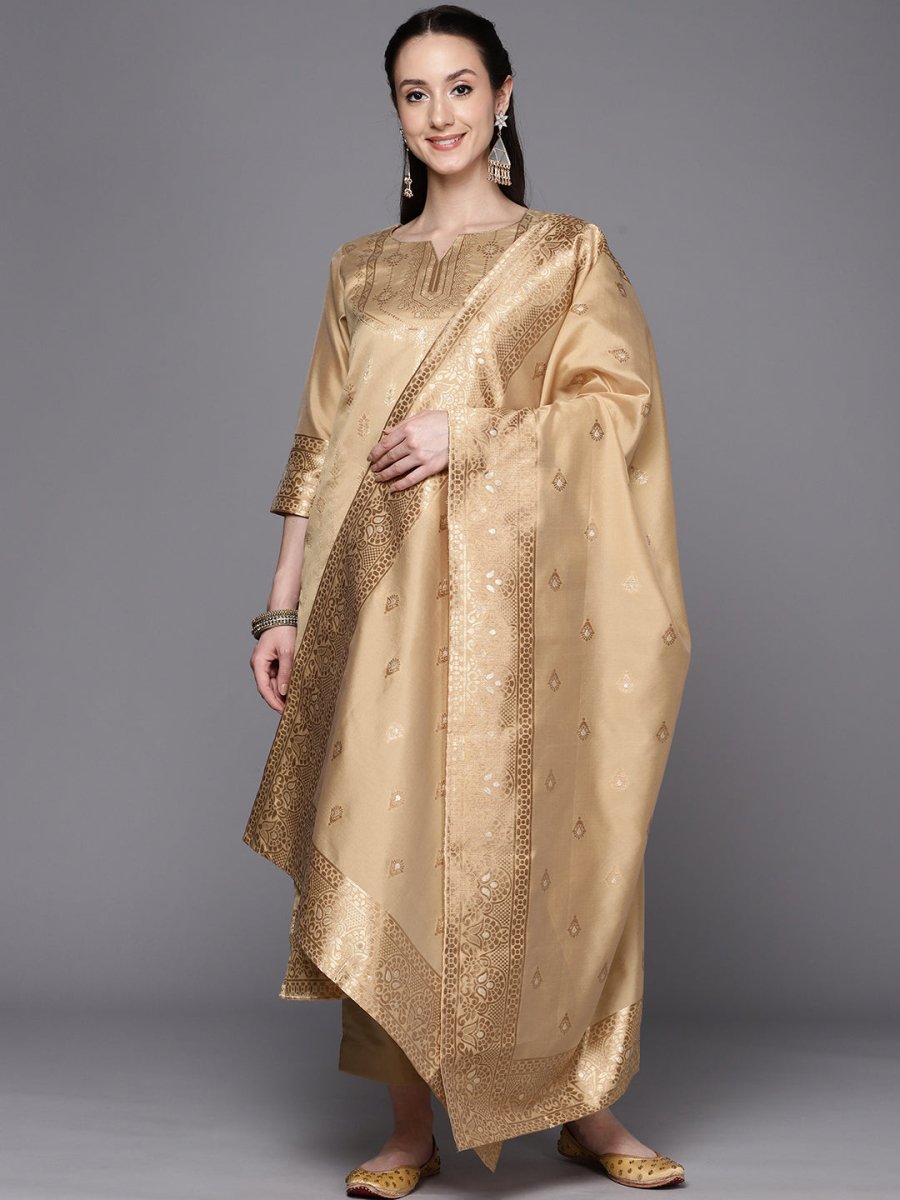 Ahalyaa Woven Design Ethnic Motifs Unstitched Dress Material | Swadesiicart