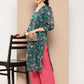 Ahalyaa Women Floral Printed Gotta Patti Floral Georgette Kurta | Swadesiicart