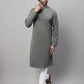 Even Apparels Multi Pure Cotton Kurta With Band Collar | Swadesiicart