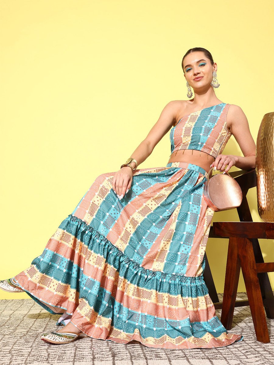 Ahalyaa Women Ethnic Printed Co-Ords - Swadesiicart