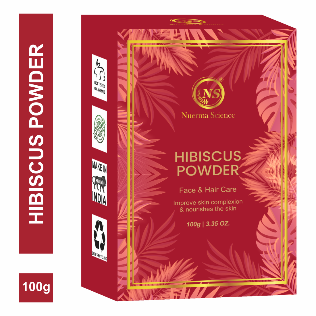 Nuerma Science Hibiscus Bio Organic Powder For Hair & Skin | Swadesiicart