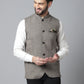 Even Apparels Men's Cream Pure Wool Nehru Jacket | Swadesiicart