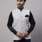 Even Apparels Men's Grey Pure Wool Nehru Jacket | Swadesiicart