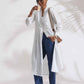 trueBrowns White Cotton Stripe Pleated Shirt Kurta Set | Swadesiicart