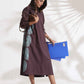 trueBrowns Cola Cotton Print A-line Dress | Swadesiicart