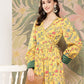 Ahalyaa Floral Printed Tie-Ups Crepe Empire Ethnic Dress | Swadesiicart