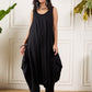 InWeave Black Round Sleeveless Jumpsuit - Swadesiicart