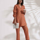 trueBrowns Rust Slub Co-ord Set - Swadesiicart