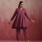 trueBrowns Mauve Cotton Dobby Co-ord set - Swadesiicart