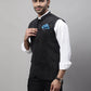 Even Apparels Men's Black Nehru Jacket With Welt Pockets | Swadesiicart