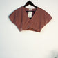 trueBrowns Light Pink Velvet Blouse | Swadesiicart