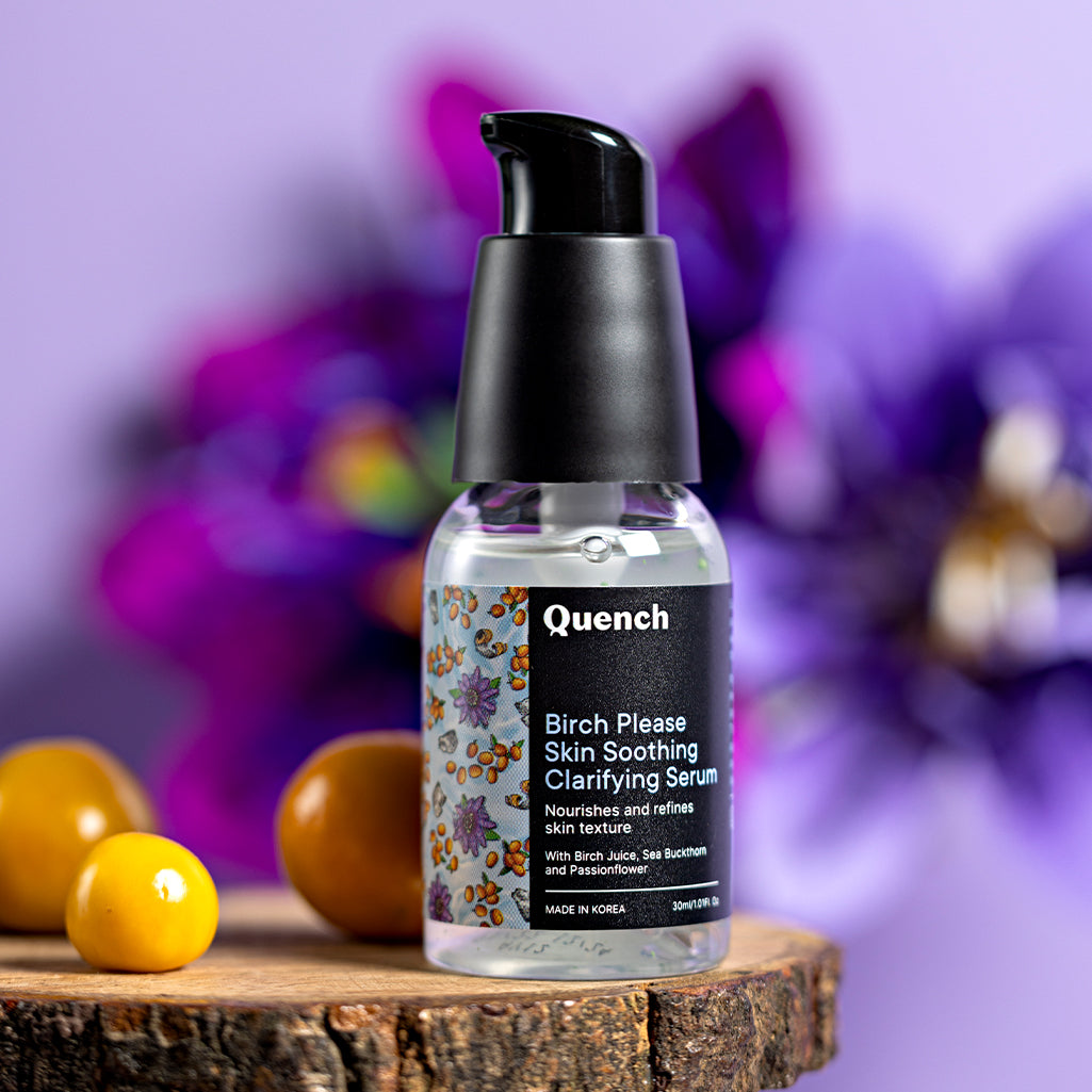 Quench Botanics Birch Please Skin Soothing Clarifying Serum, Smooth & Hydrated Skin - Korean Skincare | Swadesiicart
