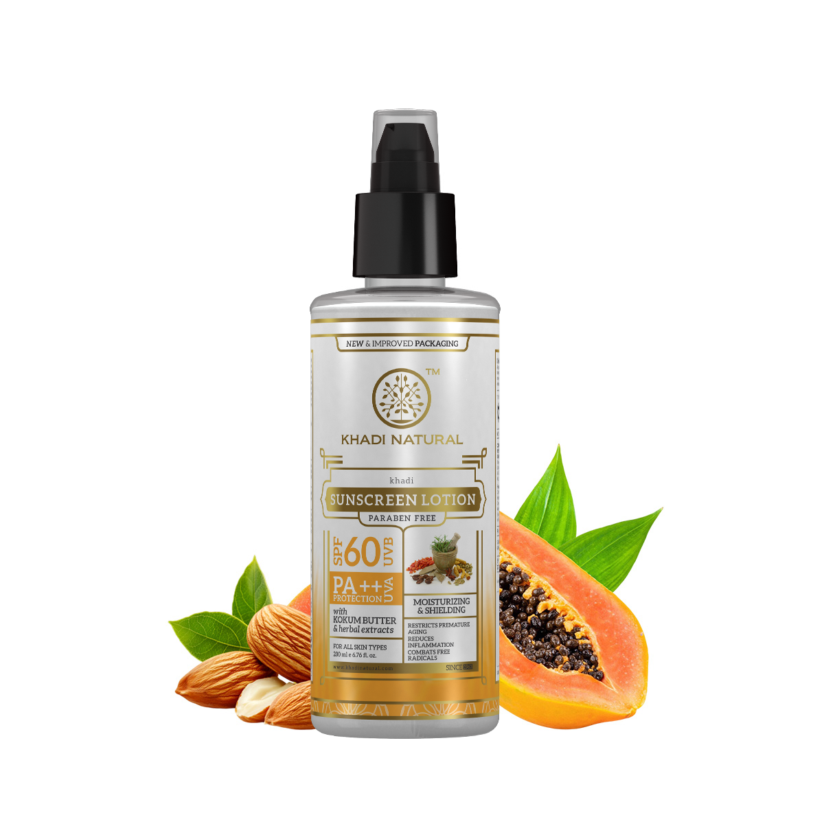 Khadi Natural Sunscreen Moisturising Lotion - SPF 60 - 100ml