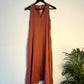 trueBrowns Orange Textured Dress | Swadesiicart