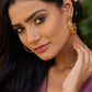 trueBrowns Gold-Polished Hoop Earrings | Swadesiicart