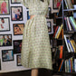 Noroke Sustainable fabric | Mushroom Ikat Cut-out Midi Dress - Printed | Swadesiicart