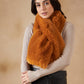 InWeave Women's Carrot Orange Faux Fur Neck Warmer - Swadesiicart