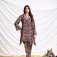 BulBul Dharvi Chanderi Blue Co-Ord Set - Swadesiicart