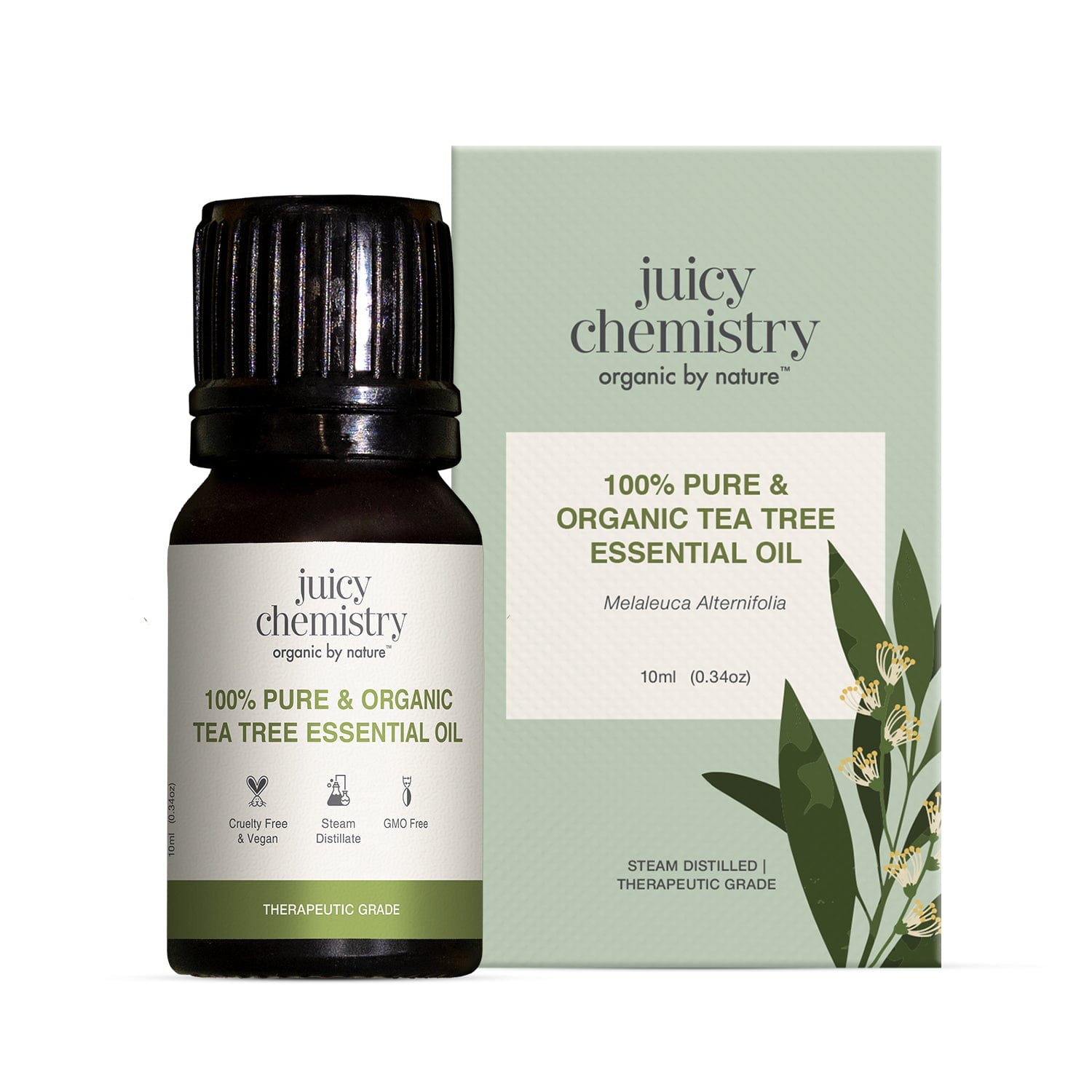 100% Pure & Organic Tea Tree Essential Oil