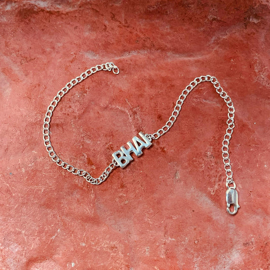 trueBrowns 925 Sterling Silver Bhai Silver Chain Rakhi | Swadesiicart