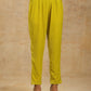 trueBrowns Lime Velvet Pant | Swadesiicart