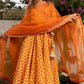 Pomcha Jaipur Mehar Light Brown Hand Block Anarkali Set | Swadesiicart