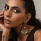 trueBrowns Silver Gold Tone Chandbaali Earrings - Swadesiicart