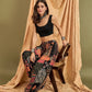 InWeave Black Multi Ethnic Harem Pant - Swadesiicart