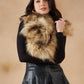 InWeave Women's Cat Print Faux Fur Neck Warmer - Swadesiicart