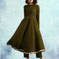 trueBrowns Mehandi Velvet Anarkali Kurta | Swadesiicart