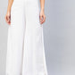 InWeave Solid White Palazzo - Swadesiicart
