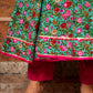 Pomcha Jaipur Surangi Kalidar Cotton Anarkali Set | Swadesiicart