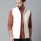 Even Apparels Men's White Pure Wool Nehru Jacket | Swadesiicart
