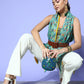 InWeave Women's Blue Boheme Reversible Shrug - Swadesiicart
