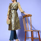 InWeave Women's Navy Brocade Jacket - Swadesiicart