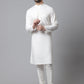 Even Apparels White Pure Cotton Kurta With Band Collar | Swadesiicart