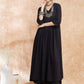 InWeave Women's Black Chikankari Long Anarkali Kurta Sharara Set - Swadesiicart