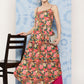InWeave Women's Mutli Peacock Japanese Art Strappy Set - Swadesiicart