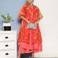 InWeave Women's Peach Cr Strappy Set With Peach Yellow Floral Cape - Swadesiicart