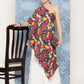 InWeave Women's Navy Bird Japanese Art Oneshoulder Top - Swadesiicart