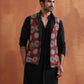trueBrowns Men's Rust Printed Nehru Jacket | Swadesiicart