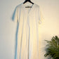 trueBrowns White Cotton Dobby Dress | Swadesiicart
