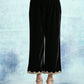 trueBrowns Black Velvet Lace Pant | Swadesiicart