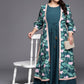 Ahalyaa Plus Size Round neck Maxi Ethnic Dress | Swadesiicart