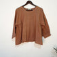 trueBrowns Beige Gauze Short Top Co-ord Set - Swadesiicart