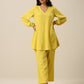 trueBrowns Lime Slub Textured Short Co-Ord Set - Swadesiicart