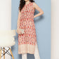 Ahalyaa Women Ethnic Motifs Embroidered Gotta Patti Kurta | Swadesiicart