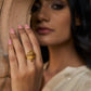 trueBrowns Gold-Polished Small Leaf Ring | Swadesiicart