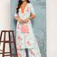 Ahalyaa Floral Printed Kurta With Palazzos | Swadesiicart