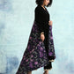 trueBrowns Black Printed Velvet Shawl | Swadesiicart